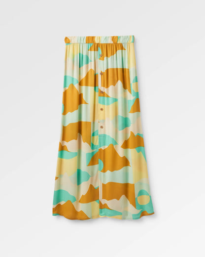 Hannah Skirt - Vista Patchwork Yellow - Flatlay