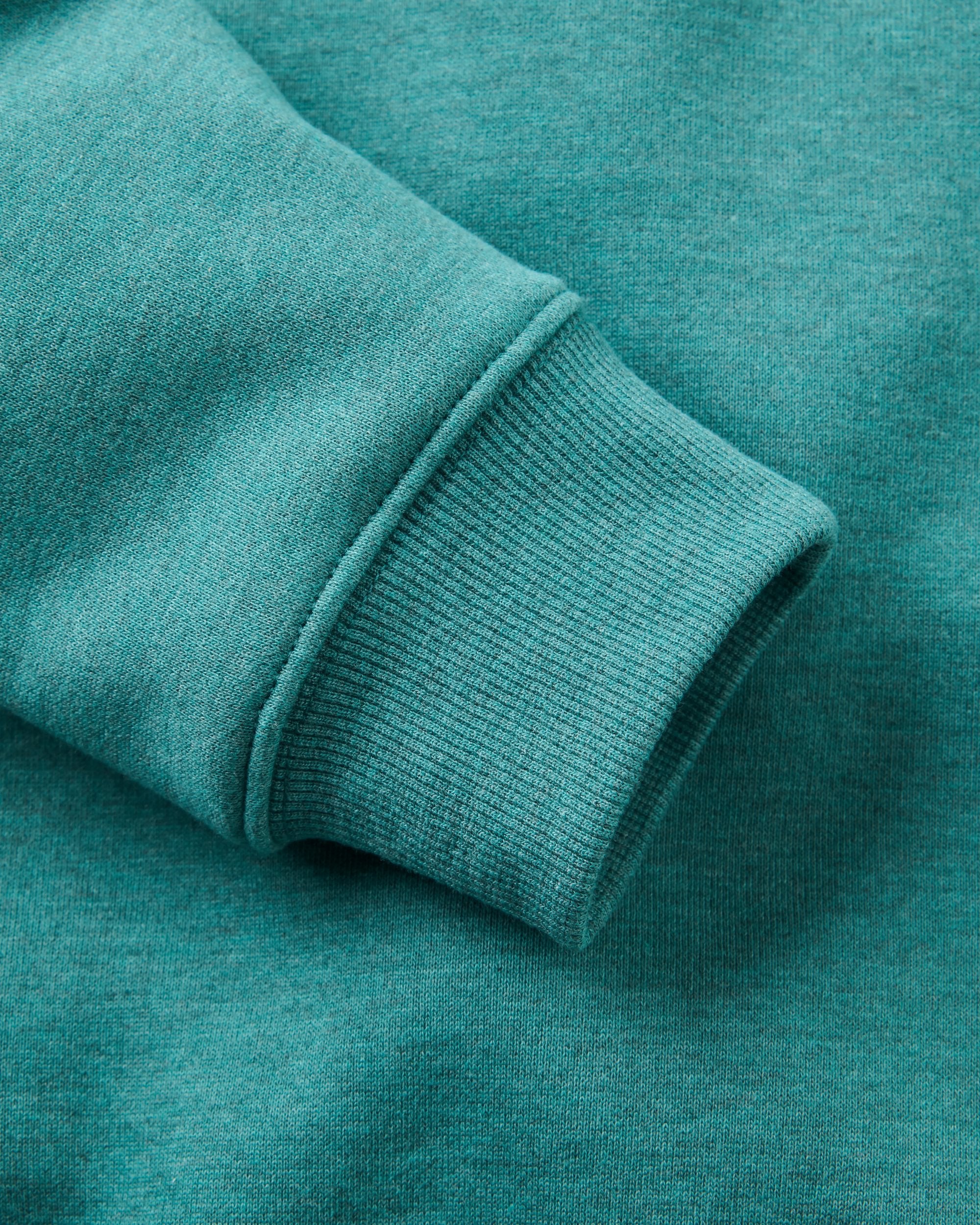 Vita Organic Cotton Sweatshirt - Ocean Teal Marl - Flatlay