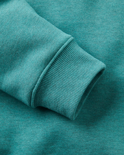 Vita Organic Cotton Sweatshirt - Ocean Teal Marl - Flatlay