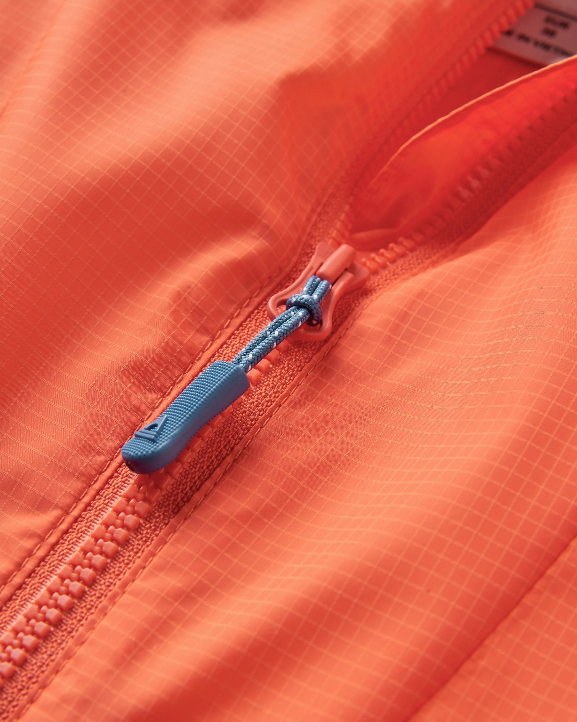 Viento Recycled Windshell Anorak - Ember Orange - Flatlay