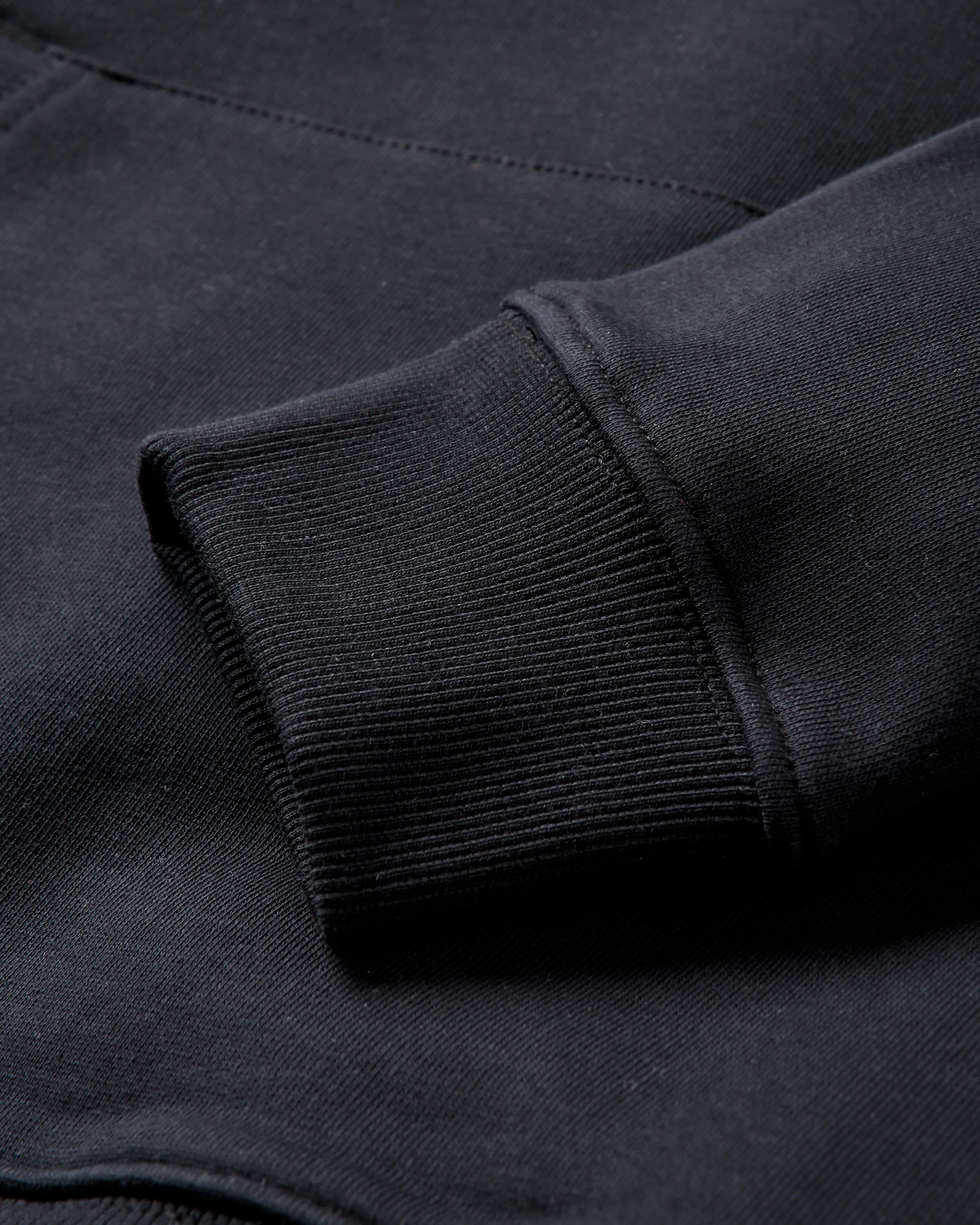 Vita Organic Cotton Hoodie - Black - Flatlay