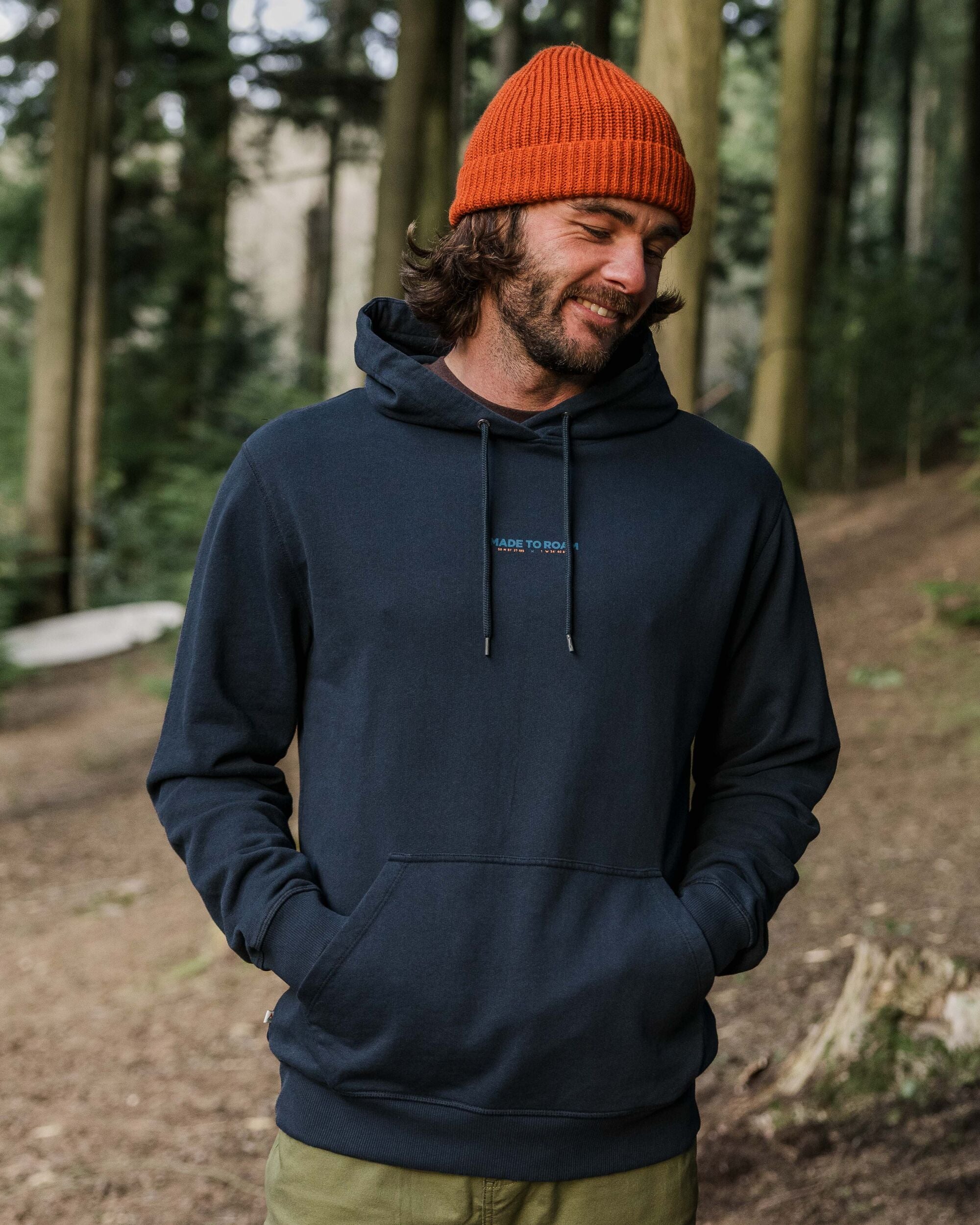 Pace Recycled Cotton Hoodie - Deep Navy - Lifestyle