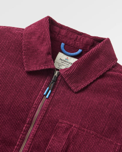 Harvest Organic Cotton Cord Overshirt - Fig - Flatlay