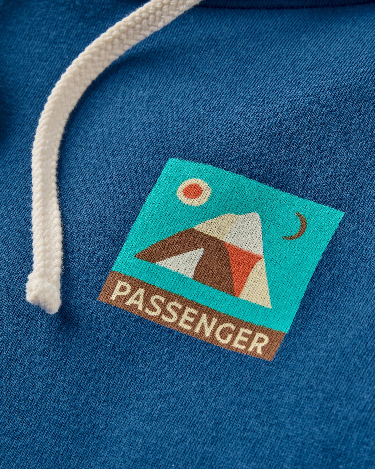Lost On Purpose Relaxed Fit Hoodie - Blue Navy - Flatlay