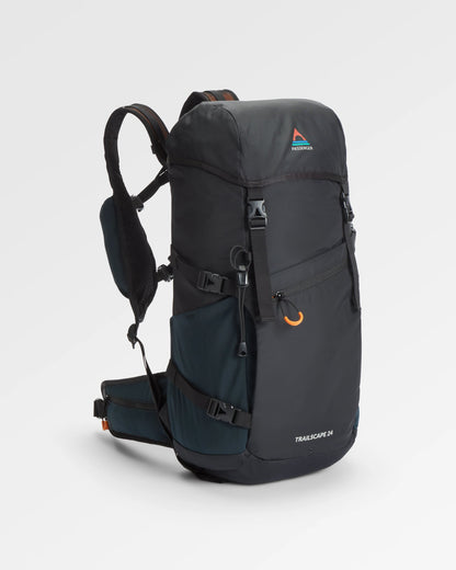 Trailscape Recycled 24L Backpack - Black - Flatlay