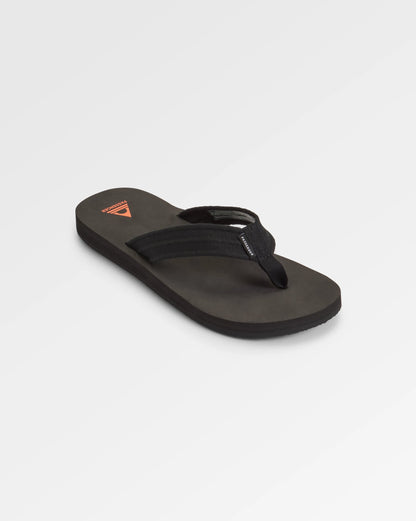 Santos Flip Flop - Black - Flatlay