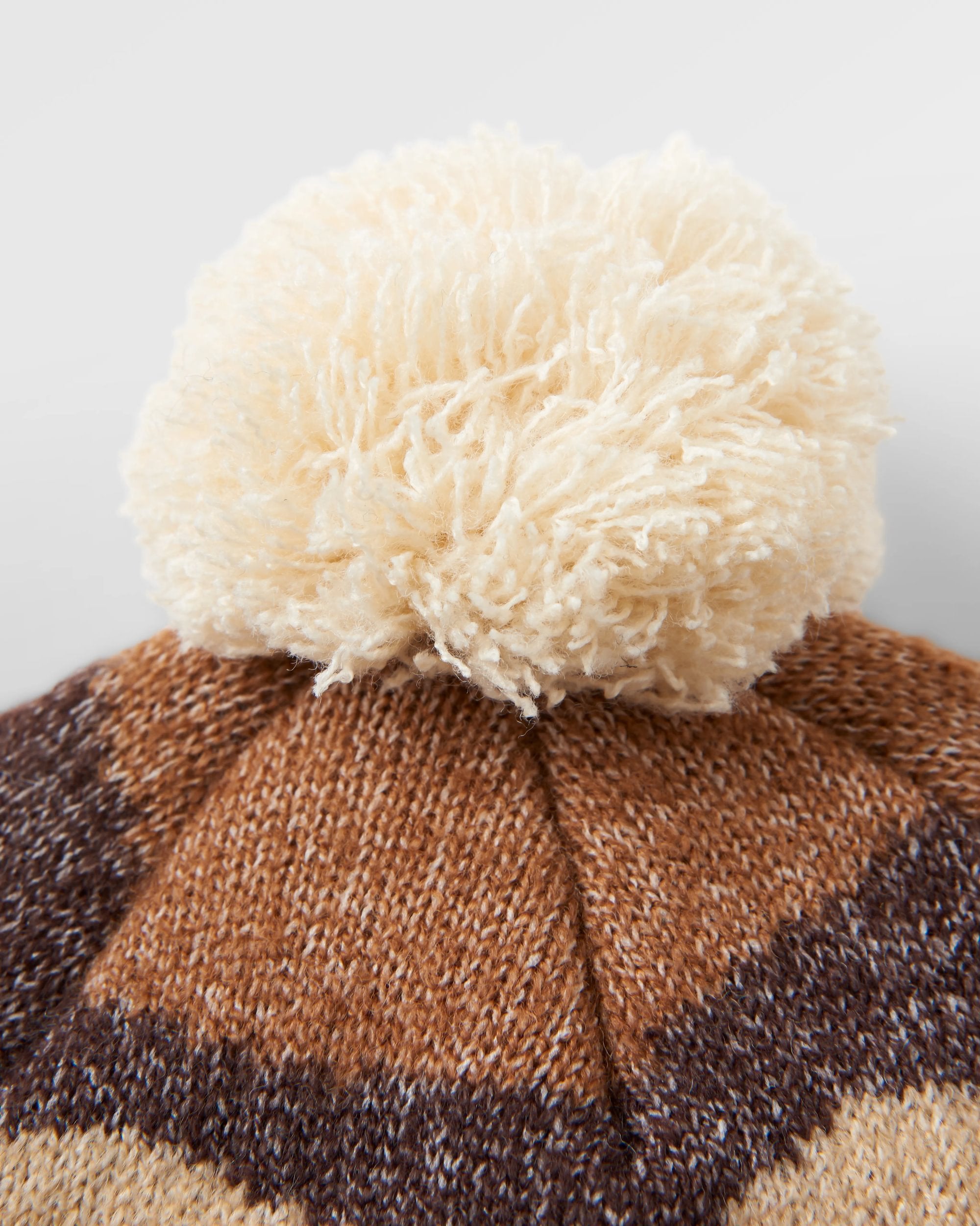 Scenic Recycled Bobble Hat - Scenic Toffee - Flatlay