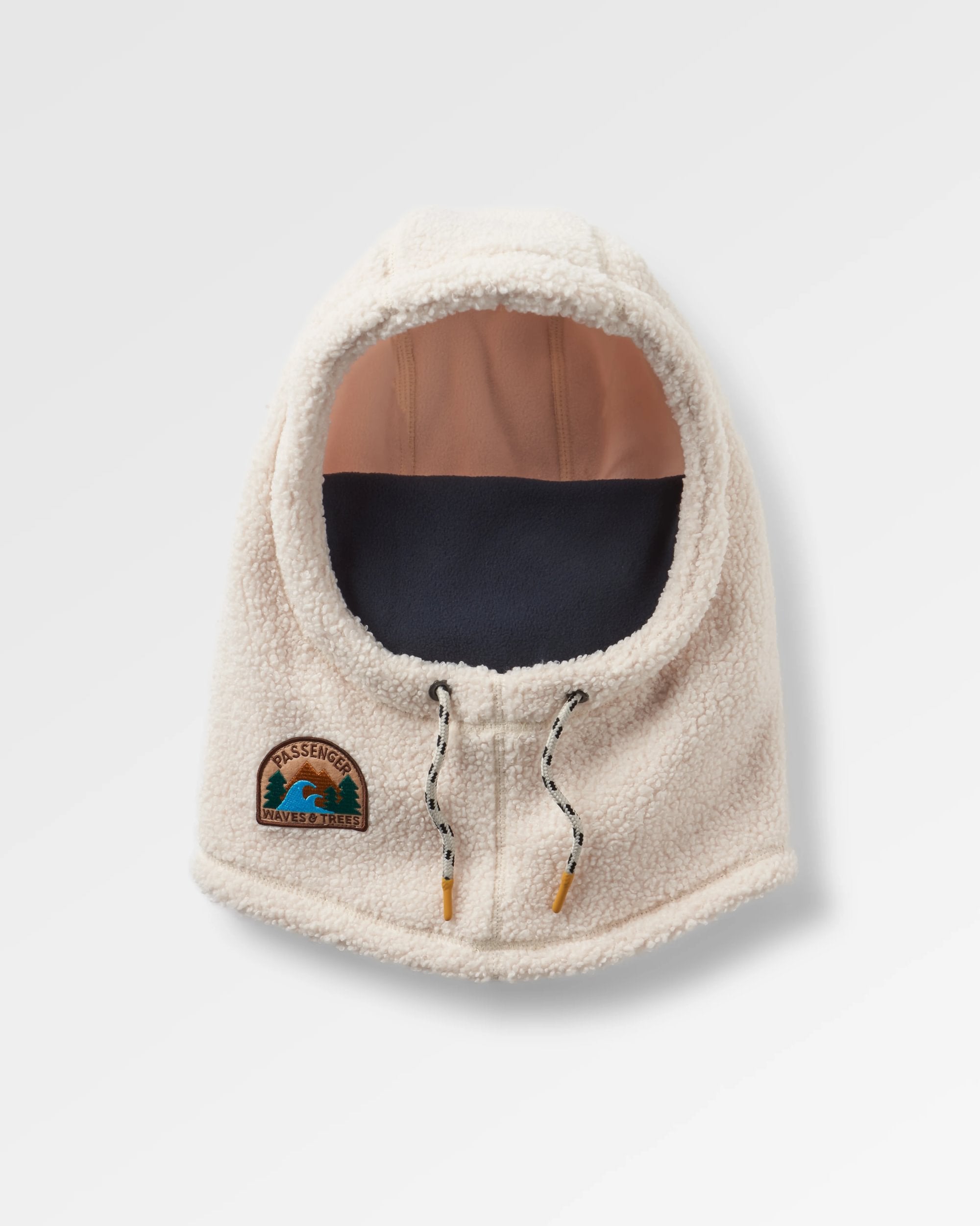 Snowdrift Recycled Fleece Hood - Birch - Flatlay