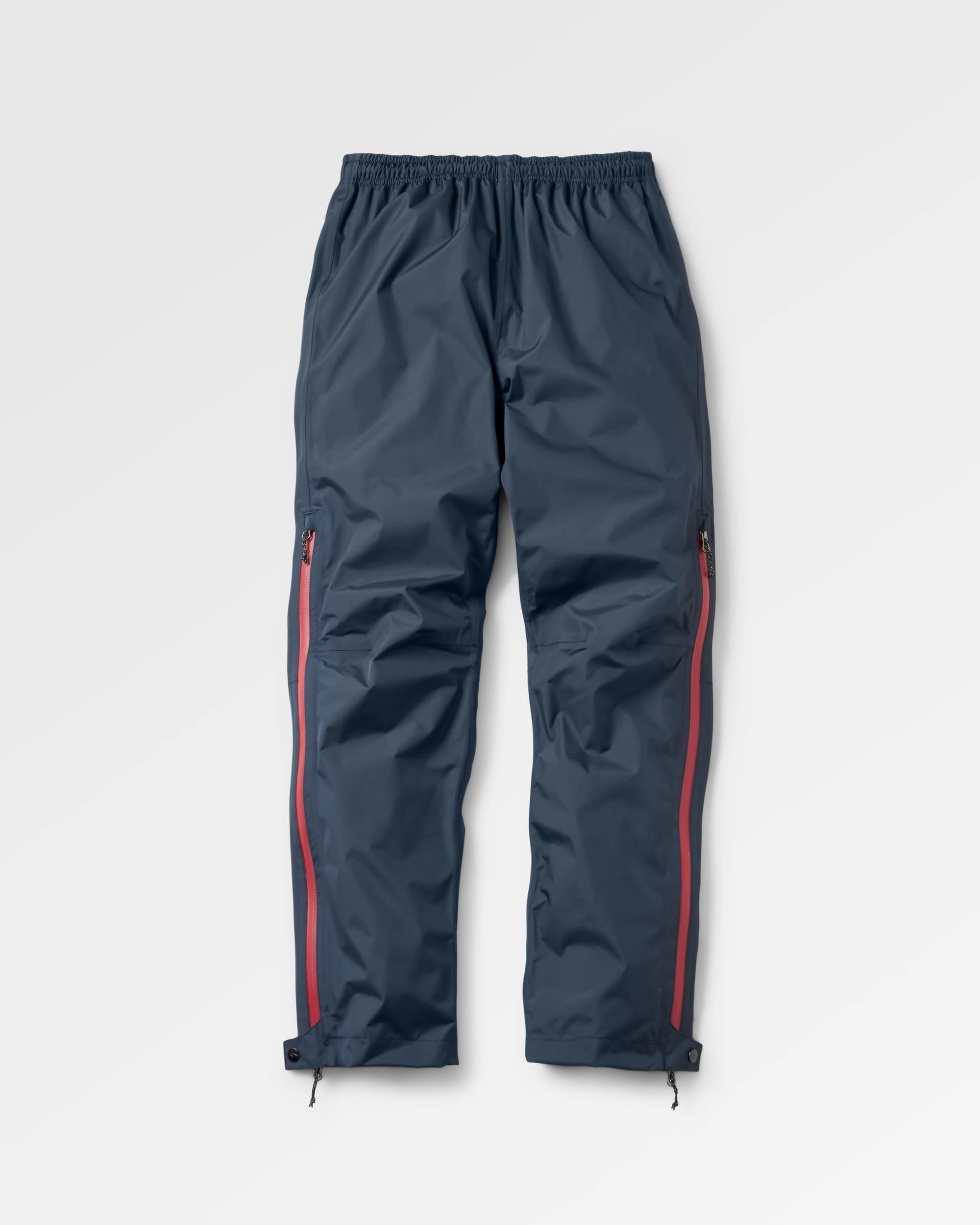 Cloudburst Recycled Waterproof Trouser - Deep Navy - Flatlay
