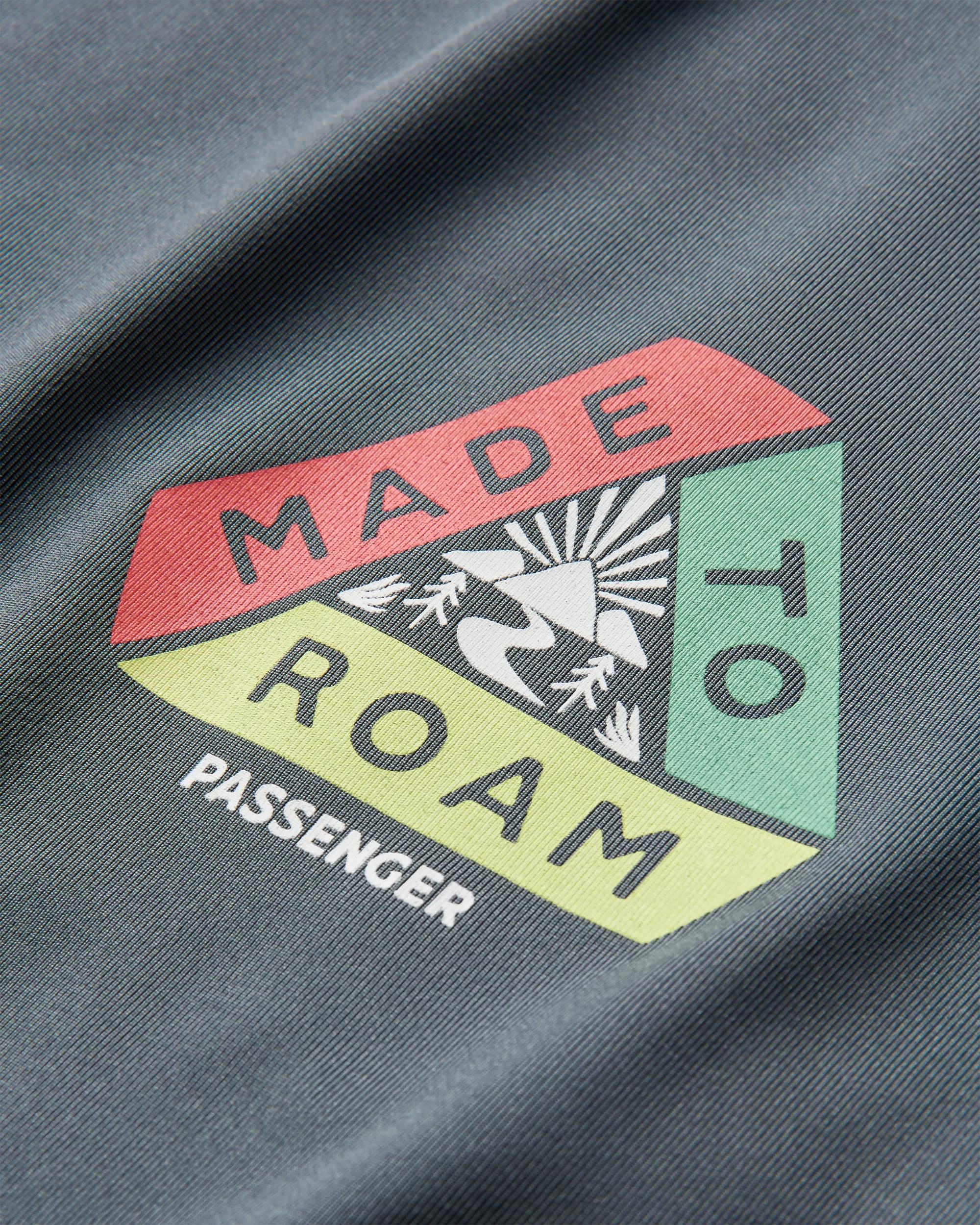 Dawn To Dusk Recycled Active T-shirt - Storm Grey - Flatlay