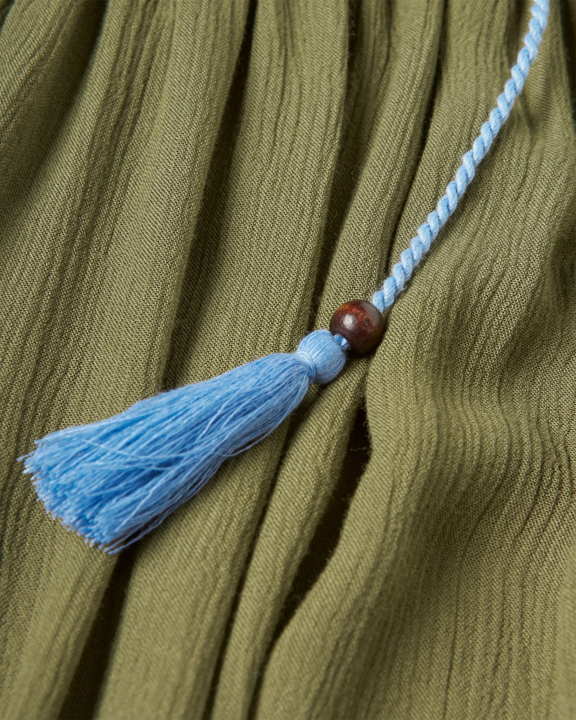 Daylily Loose Trouser - Khaki - Flatlay