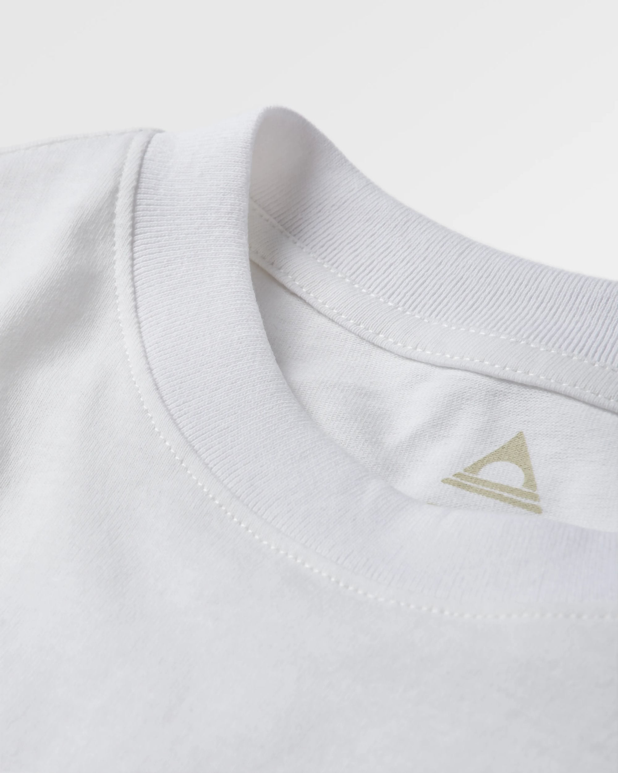 Elbio Recycled Relaxed Fit T-Shirt - White - Flatlay