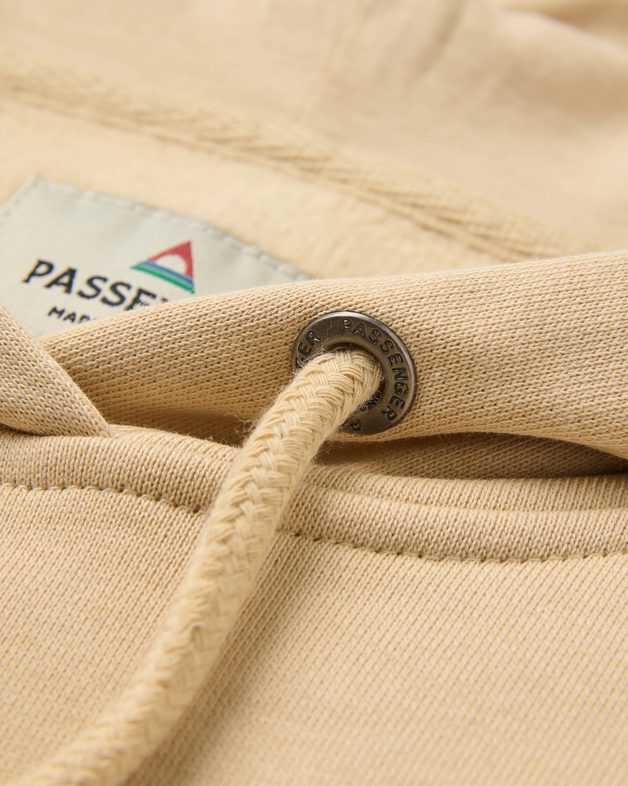 Odyssey Organic Cotton Hoodie - Stone - Flatlay