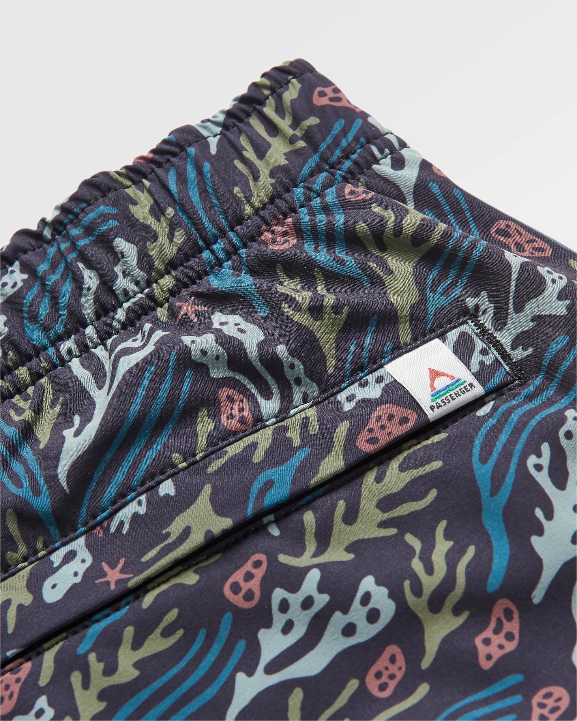 Porto Recycled All Purpose Swim Short - Ocean Current Black - Flatlay