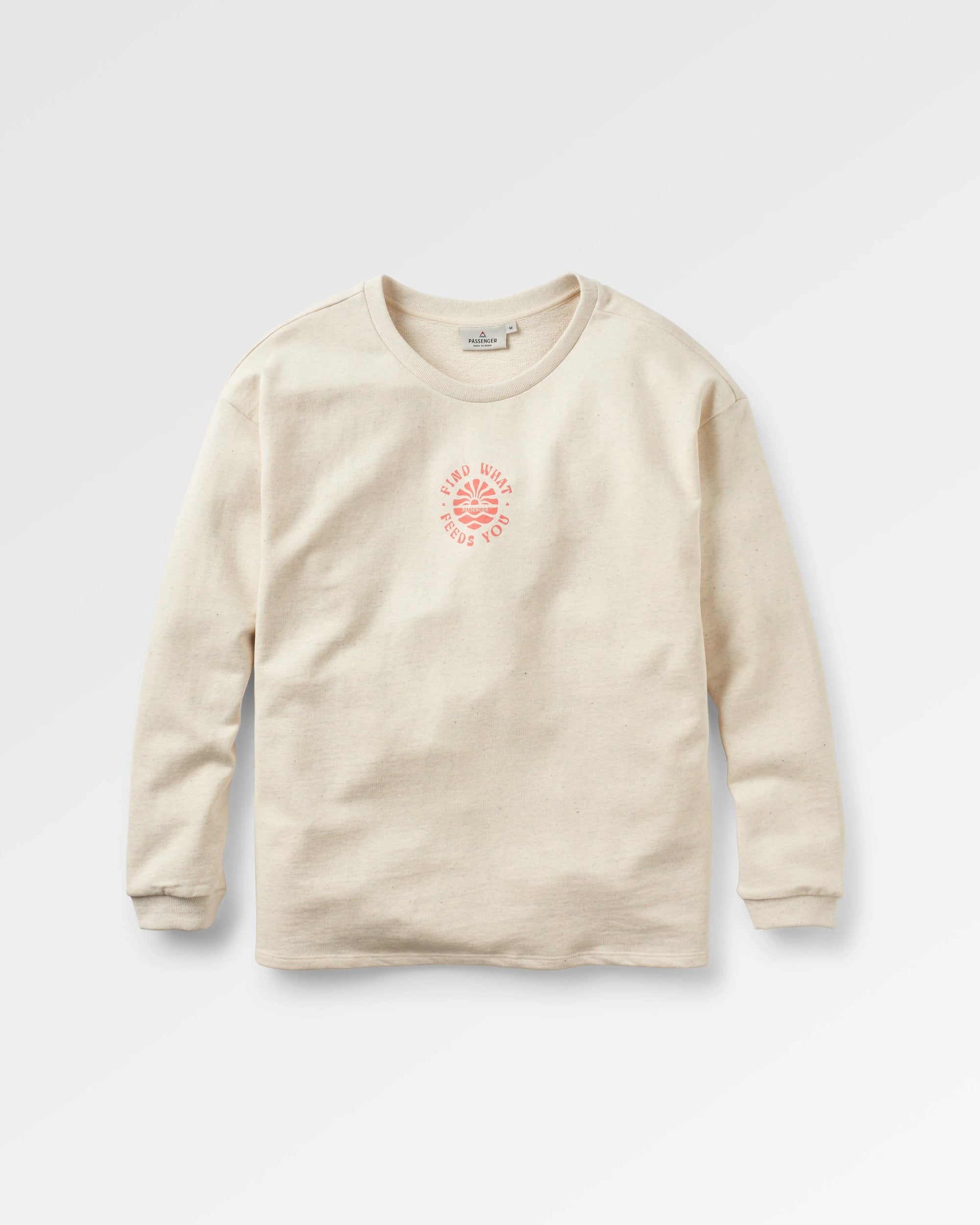 Discovery Recycled Cotton Sweatshirt - Milky Marl - Flatlay