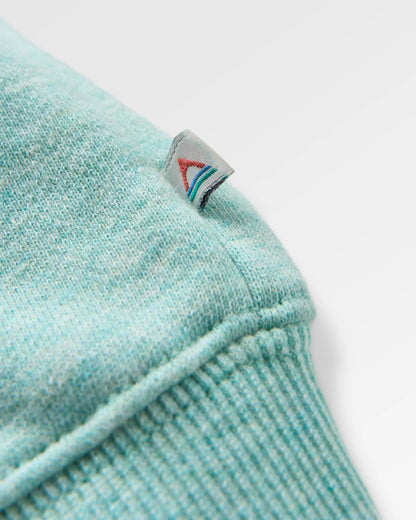 Laidback Organic Cotton Sweatshirt - Aqua Marl - Flatlay