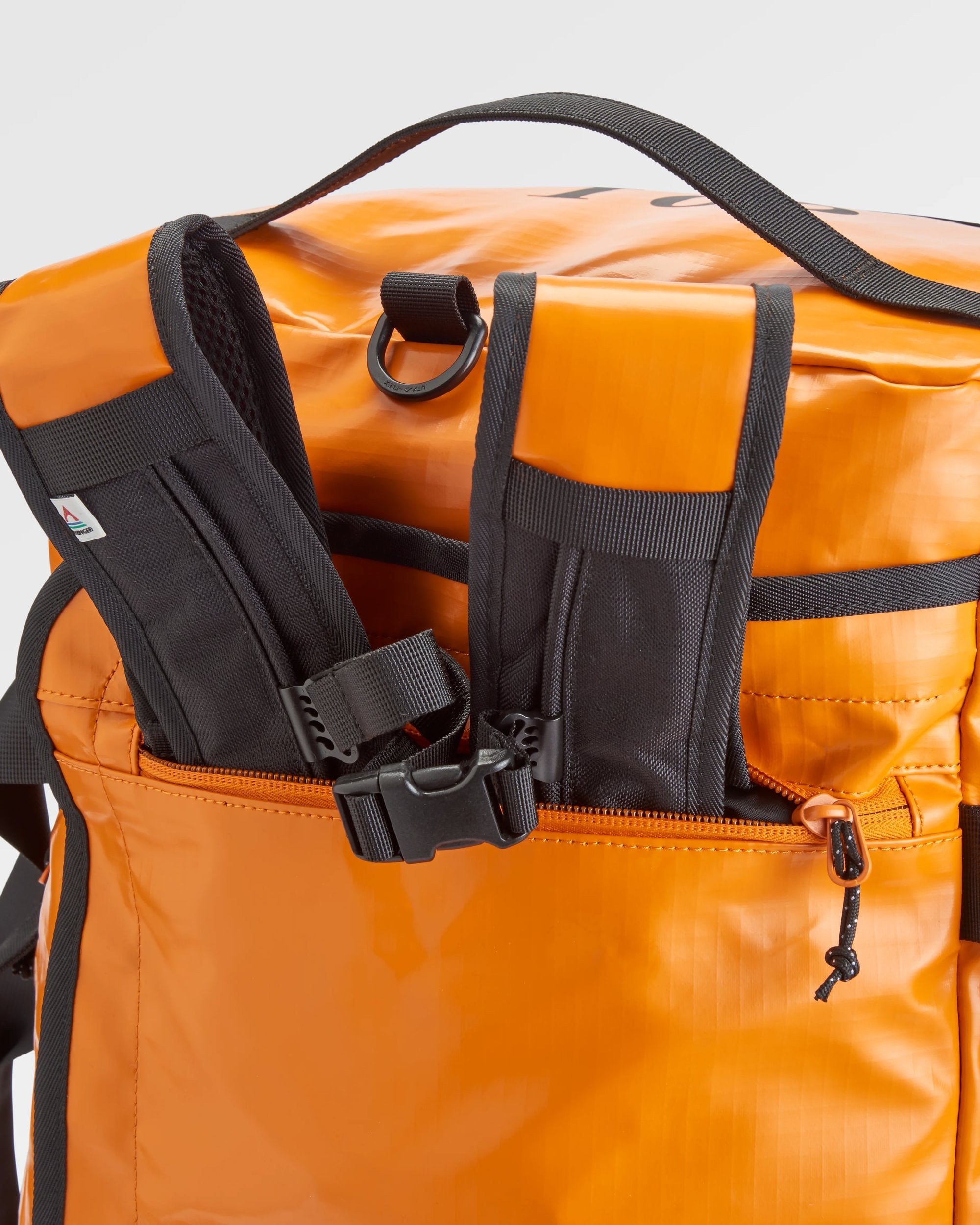 Roamer Recycled 60L Duffel Bag - Sunrise Orange - Flatlay