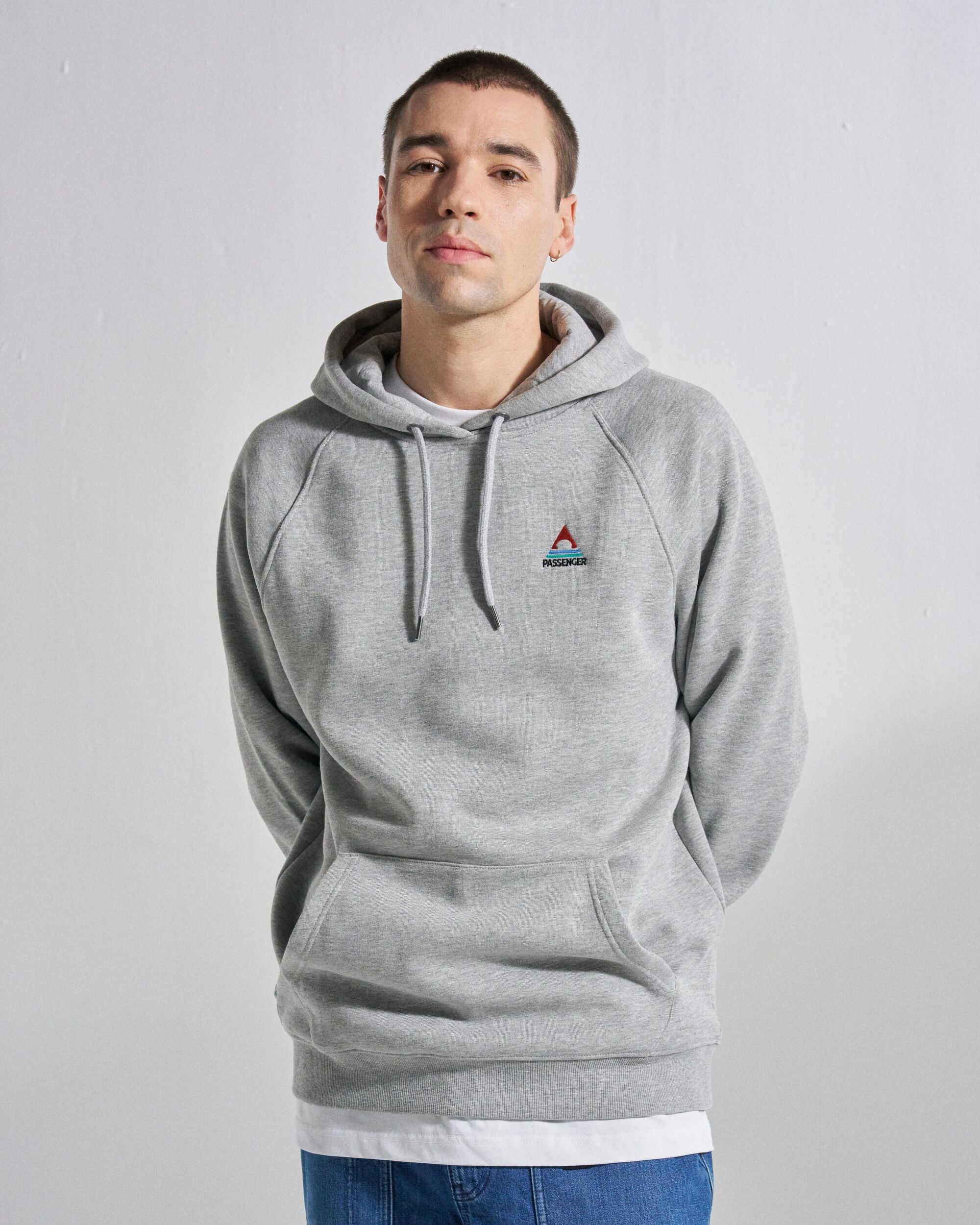 Vita Organic Cotton Hoodie - Grey Marl - Studio Model