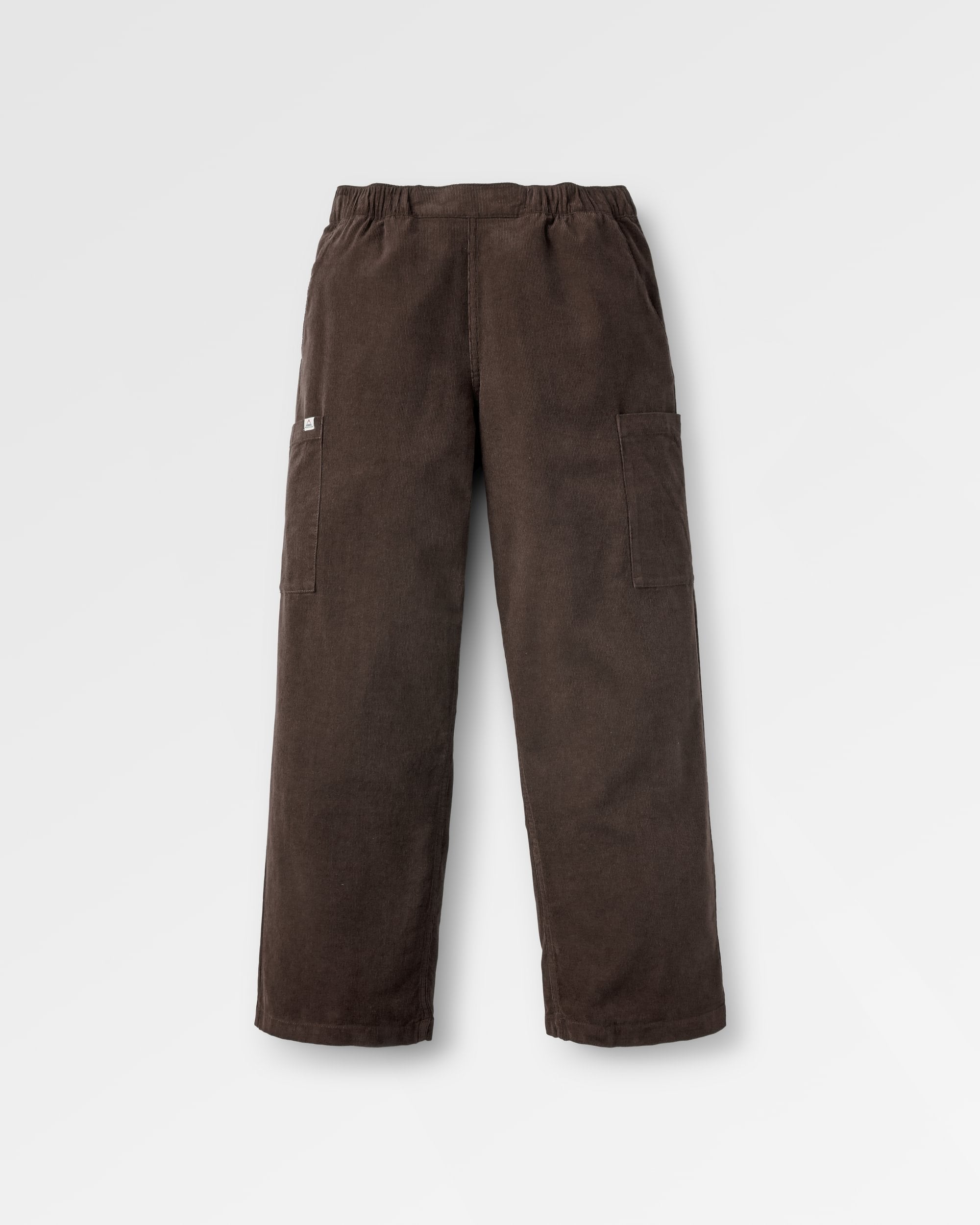 Someday Organic Cotton Corduroy Trouser - Coffee - Flatlay