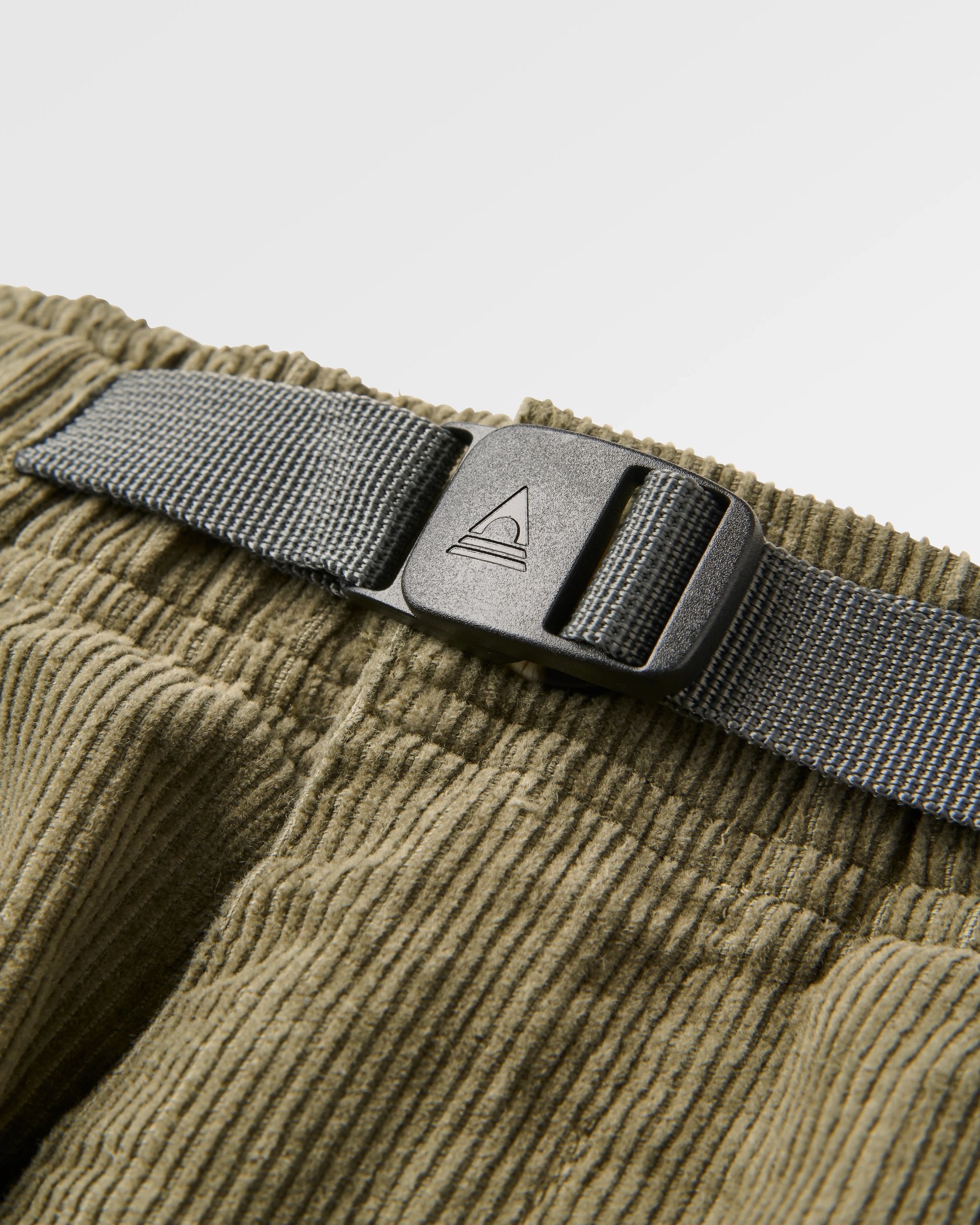 Adventurer Cord Trouser - Dusty Olive - Flatlay