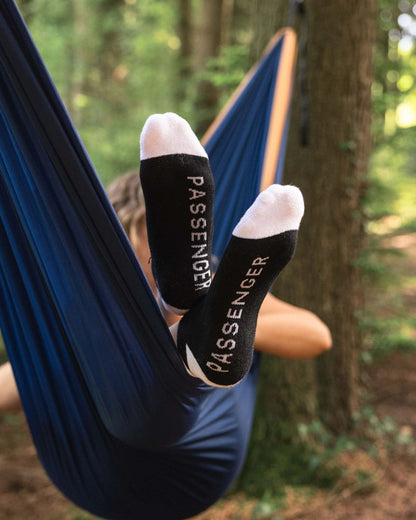 Organic Trainer Socks - Black - Lifestyle - Female