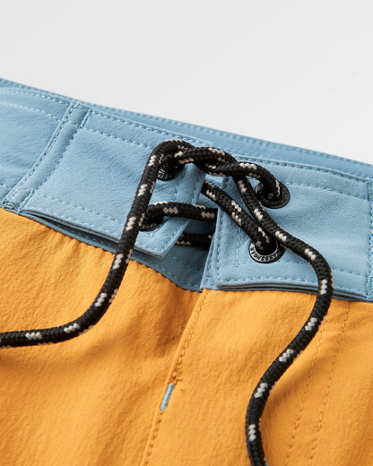 Cruiser NetPlus® Recycled 19" Boardshort - Spruce Yellow - Flatlay