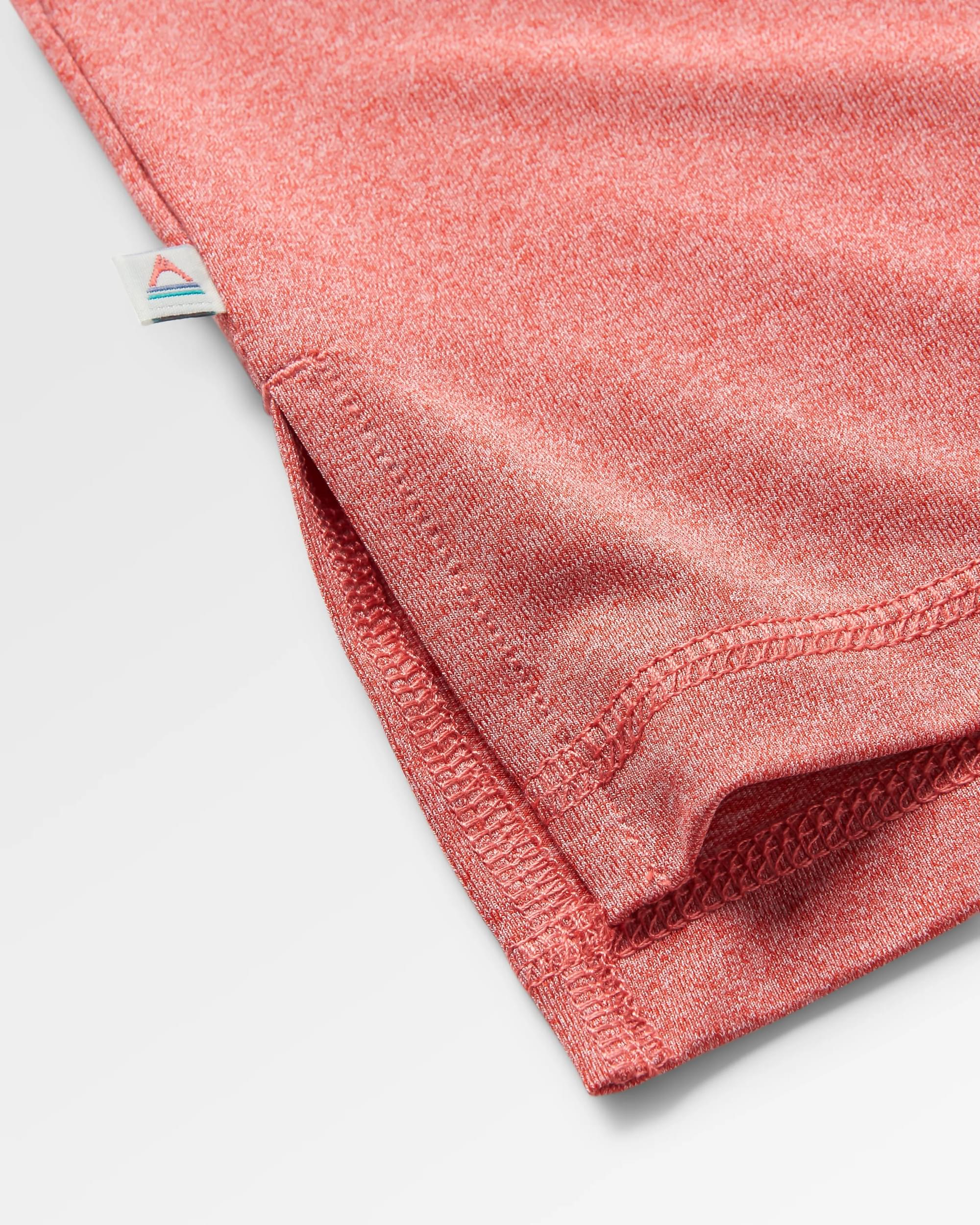 Classic Active Recycled T-Shirt - Mineral Red Marl - Flatlay