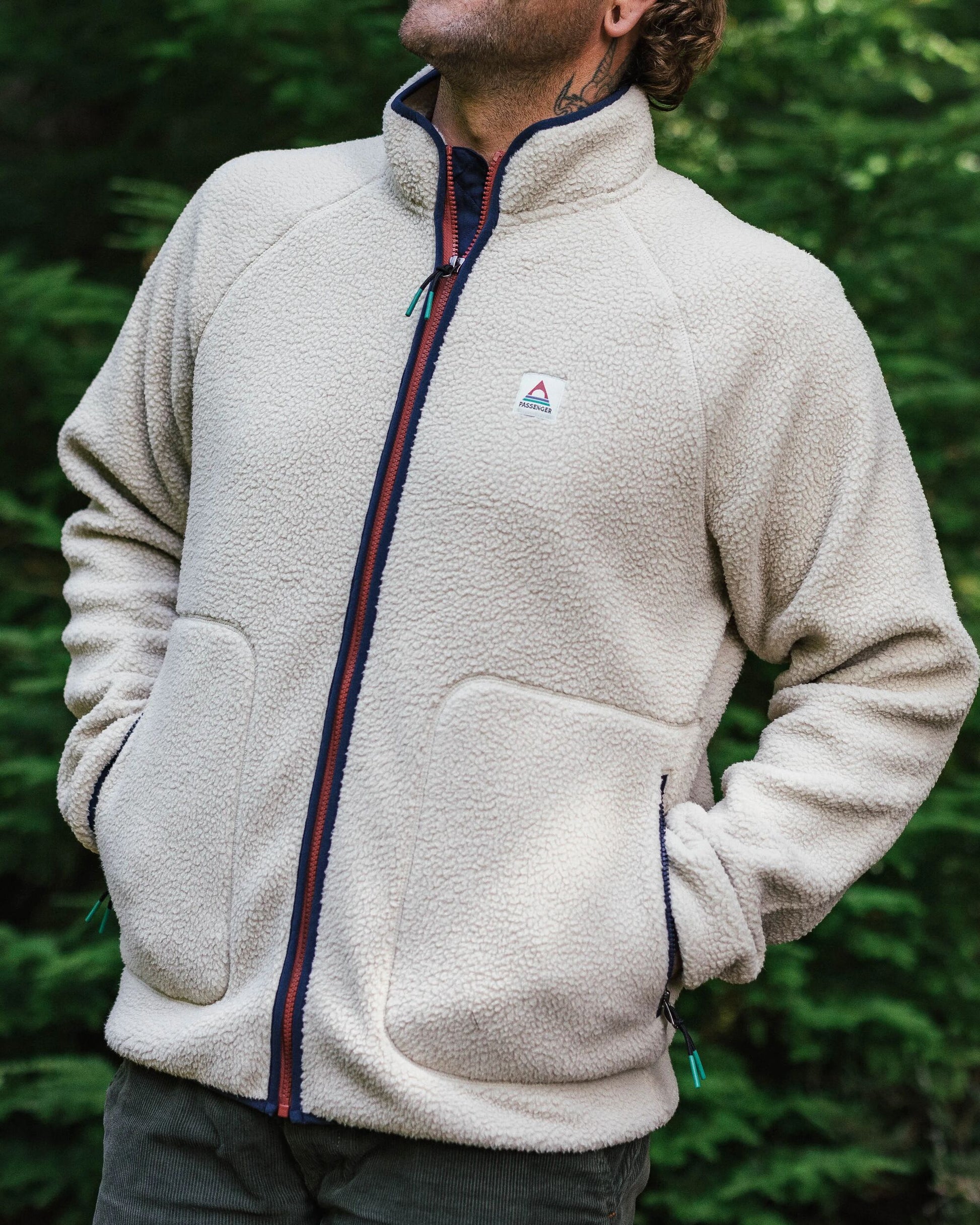 Tripper 2.0 Full Zip Recycled Sherpa Fleece - Oatmeal