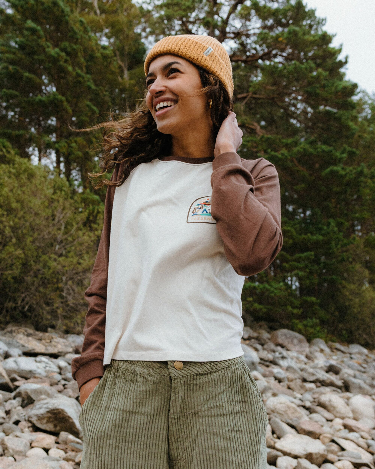 Lost Patch Women's LS T-Shirt - White Sand - Lifestyle