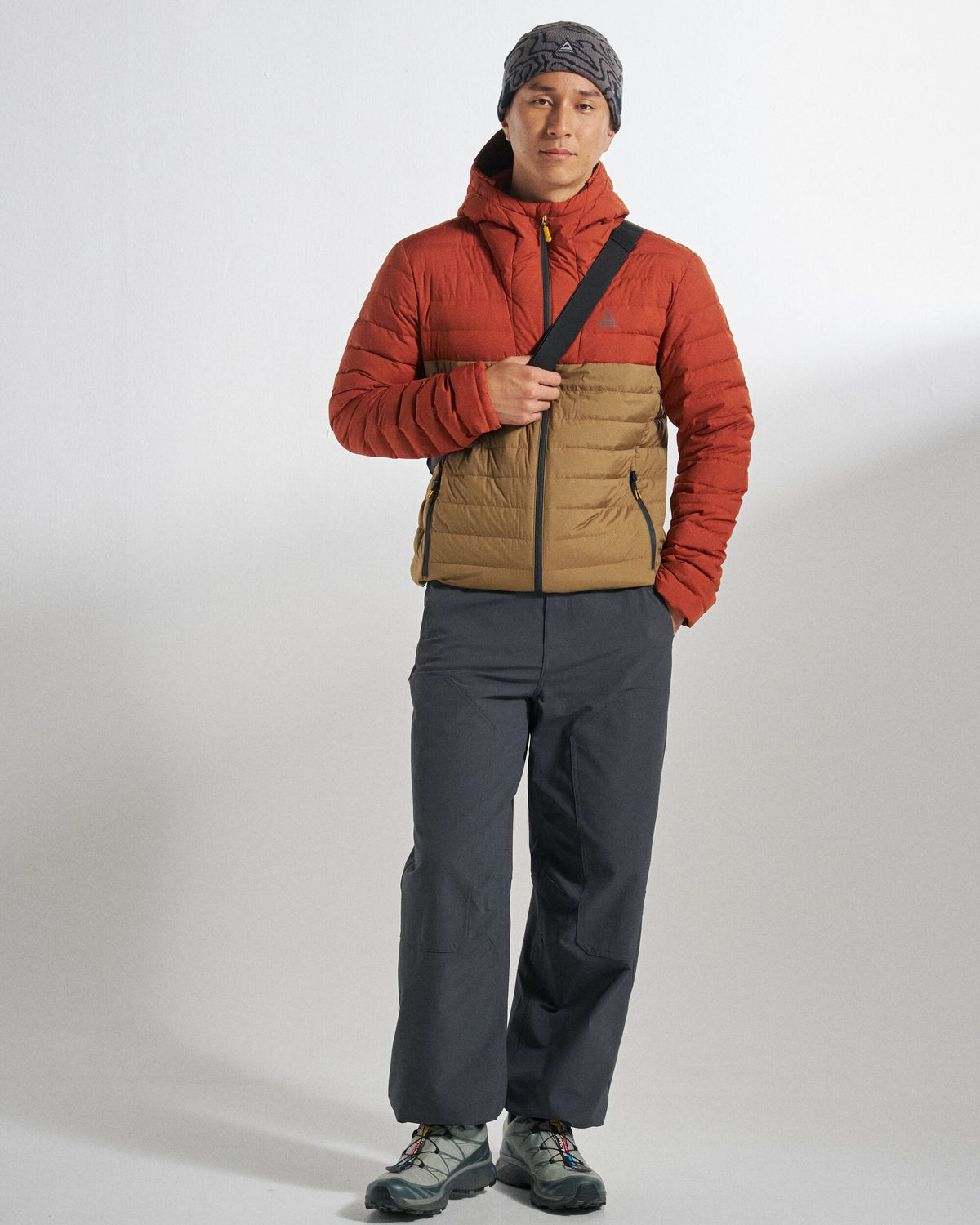 Ashland Down Jacket - Dark Rust/Caramel - Studio Model