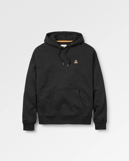 Snapshot Organic Cotton Relaxed Fit Hoodie - Black - Flatlay