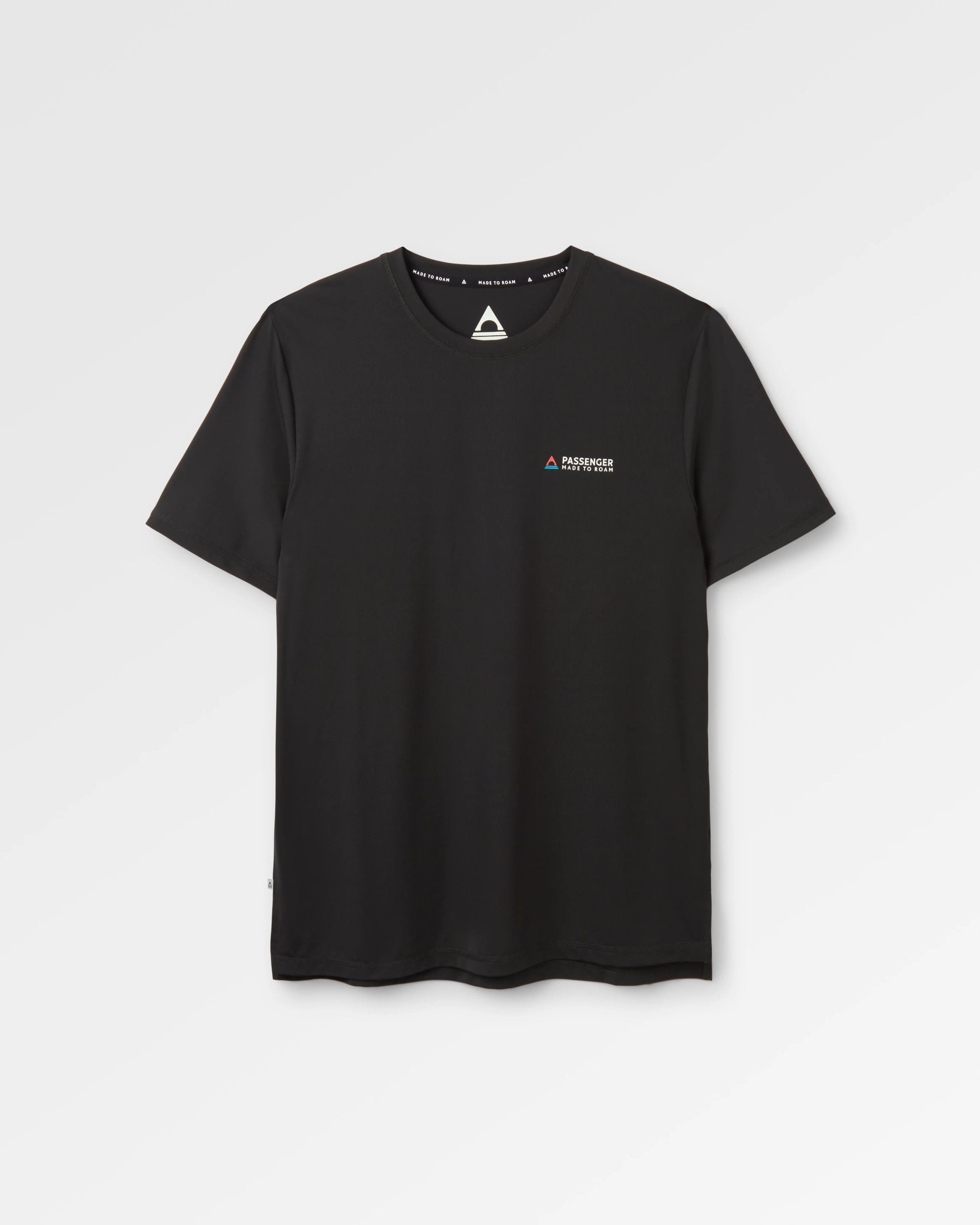 All Day Active Recycled T-Shirt - Black - Flatlay