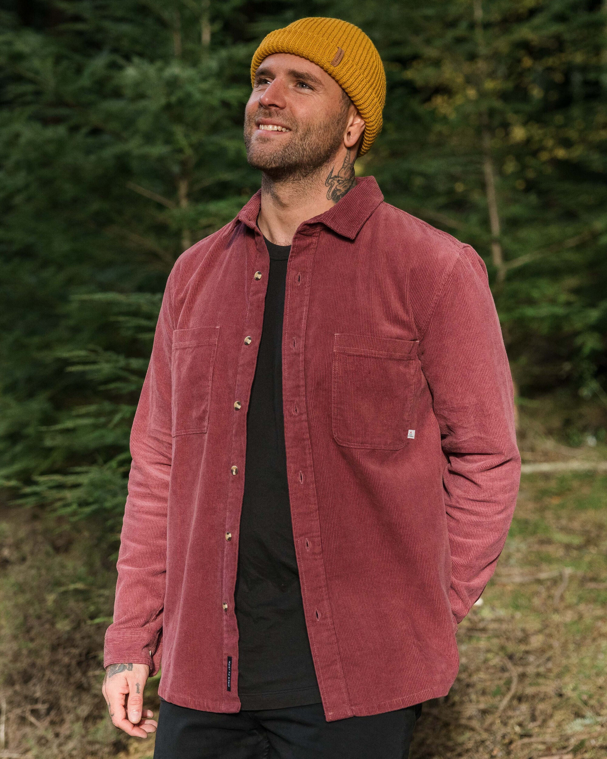 Backcountry Cord Shirt - Crushed Berry - Lifestyle
