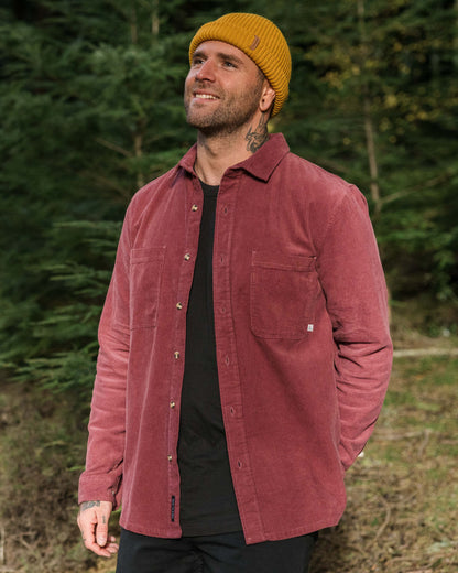 Backcountry Cord Shirt - Crushed Berry - Lifestyle
