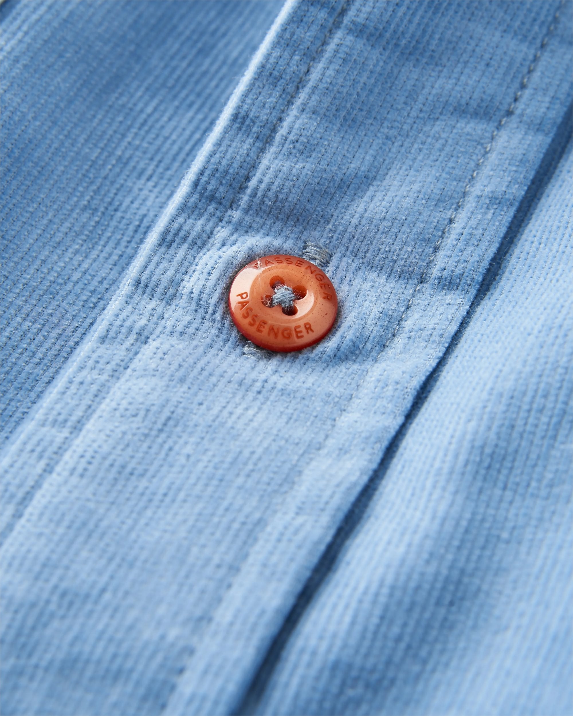 Backcountry Cord Light Shirt - Faded Denim - Flatlay