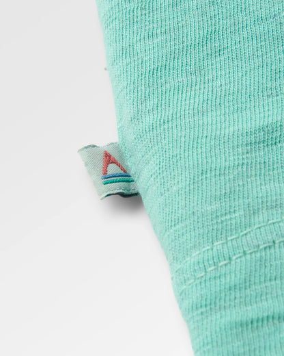 Dune Men's Recycled Cotton T-Shirt - Aqua Marl - Flatlay