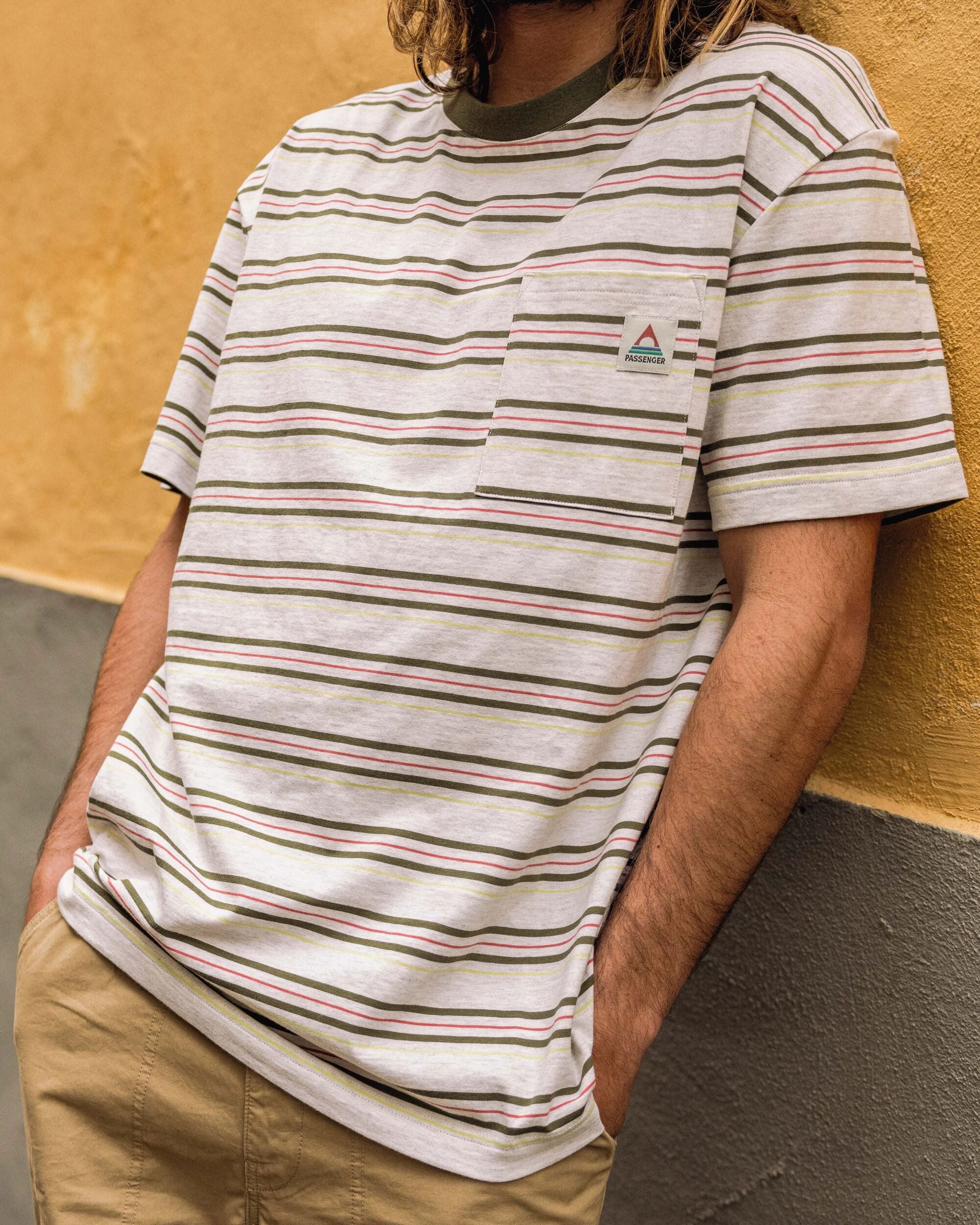 Retro Recycled Relaxed Fit T-Shirt - Birch Marl - Lifestyle