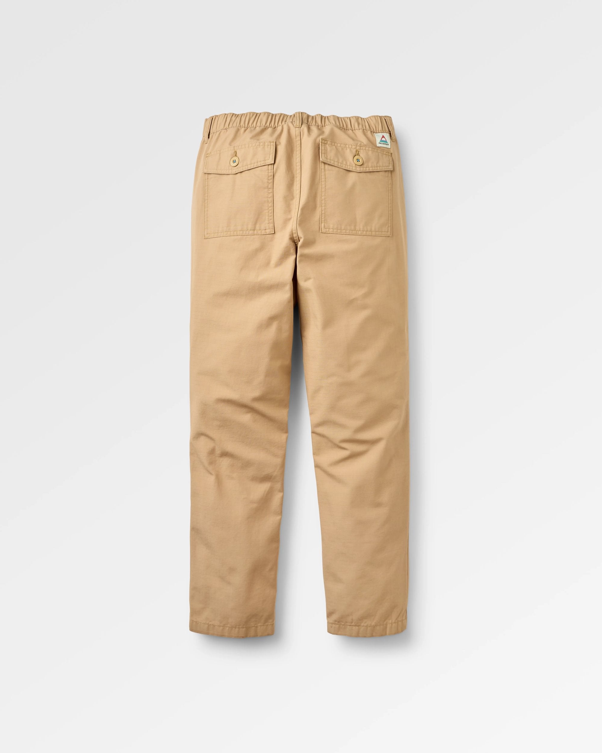 Rif-Raf Organic Cotton Ripstop Trouser - Biscuit - Flatlay