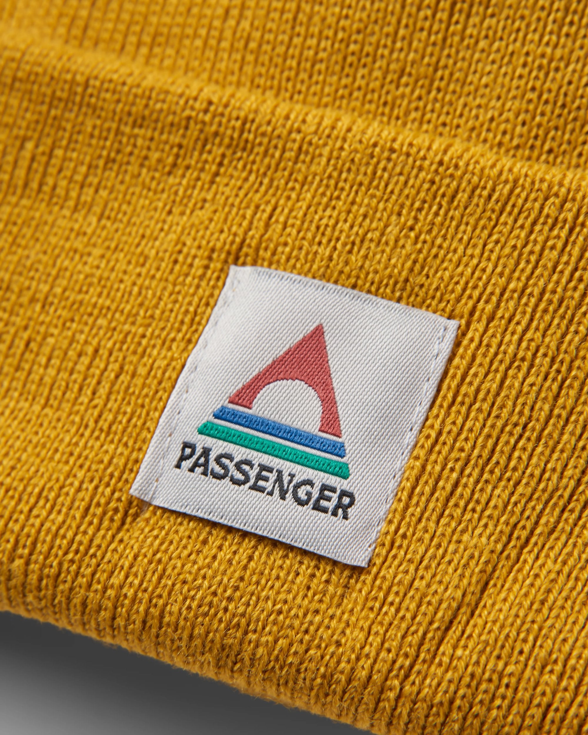 Core Recycled Low-Top Beanie - Mustard Yellow - Flatlay
