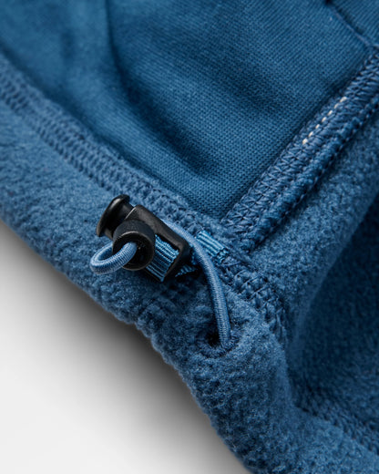 Sierrascape Men's Recycled Polartec® Fleece Hoodie - Dark Denim - Flatlay