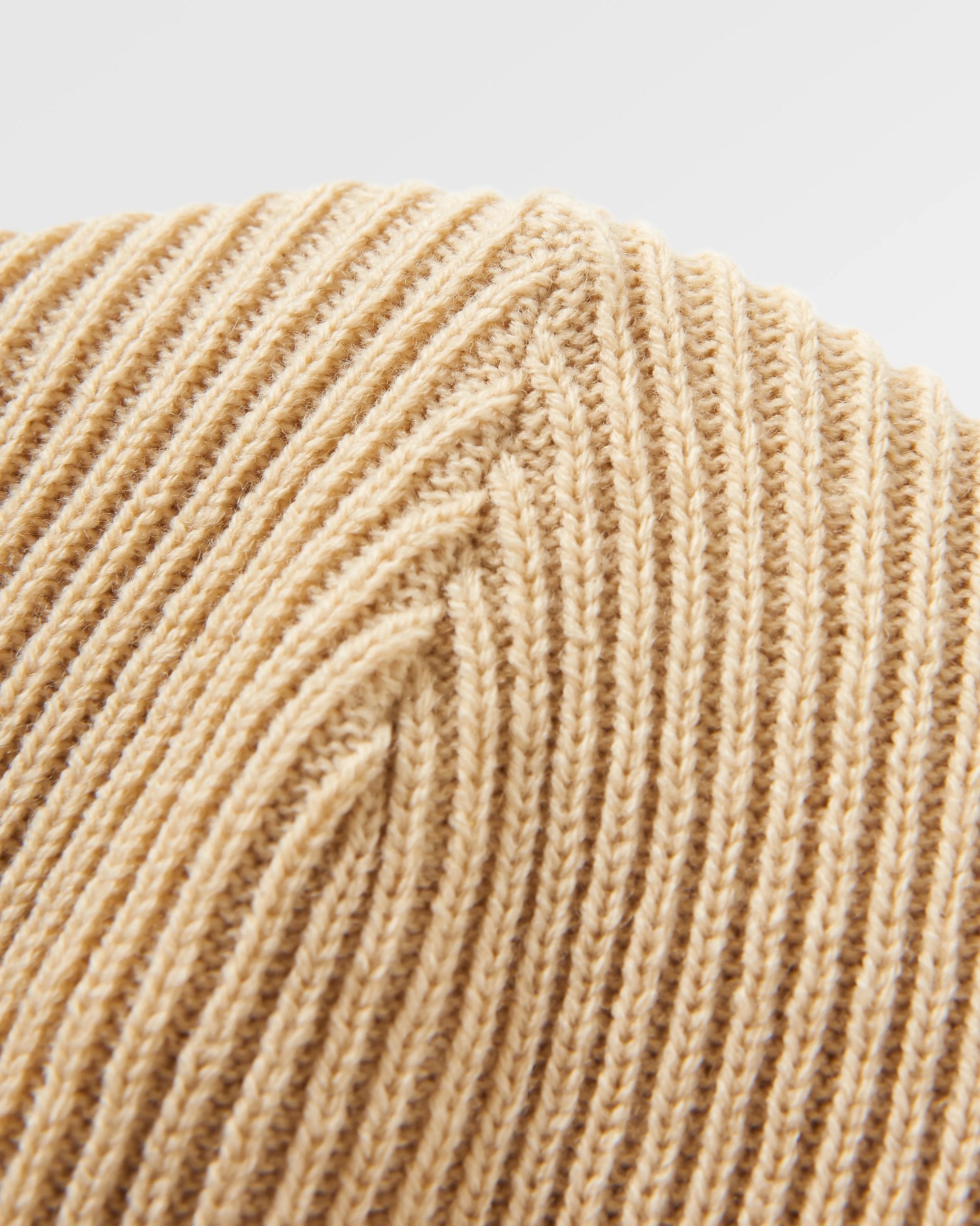 Outlook Recycled Beanie - Mustard Yellow/Steel Grey - Flatlay