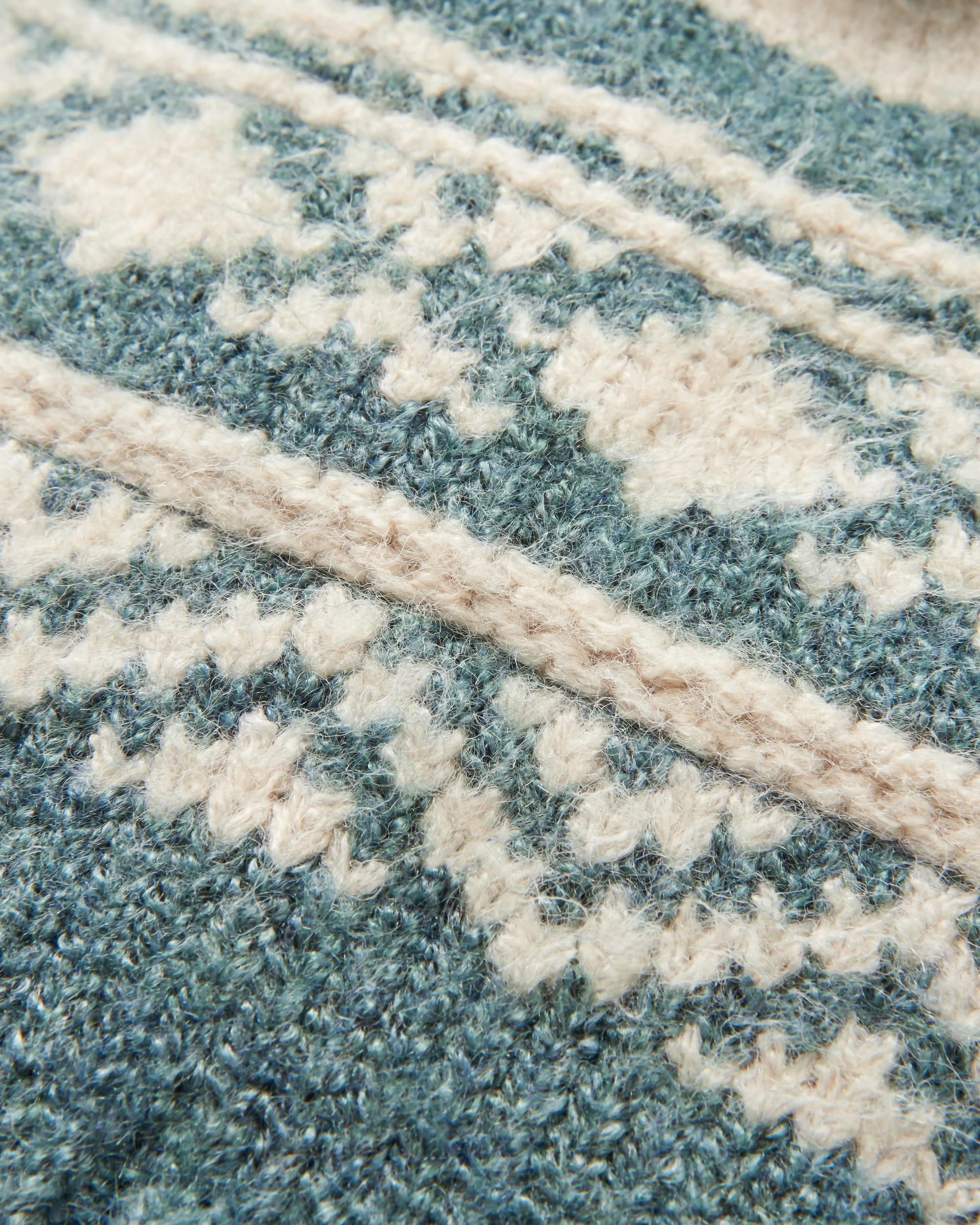 Lodge Recycled Bobble Hat - Dark Forest - Flatlay