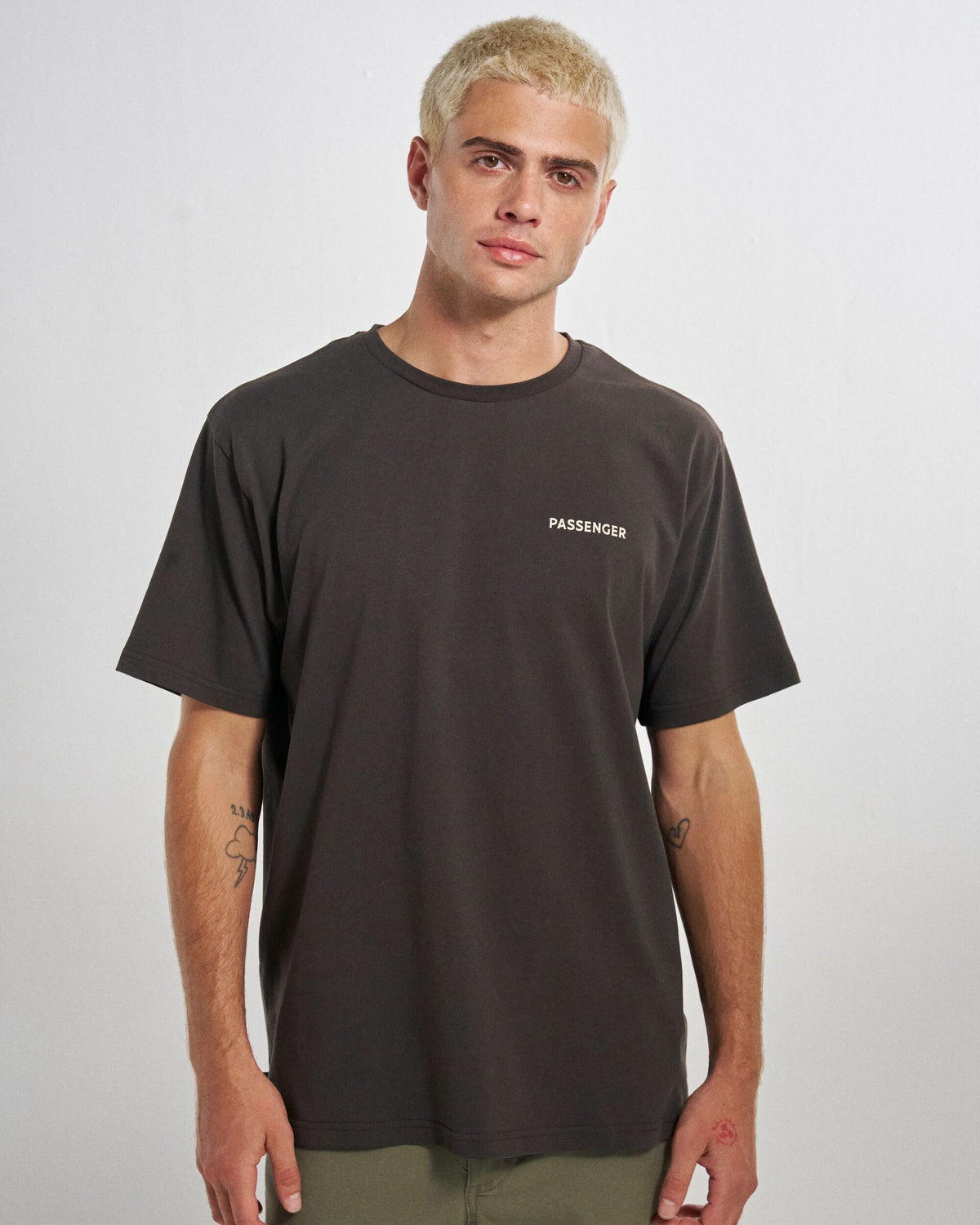 Cutout Cotton T-Shirt - Espresso - Studio Model