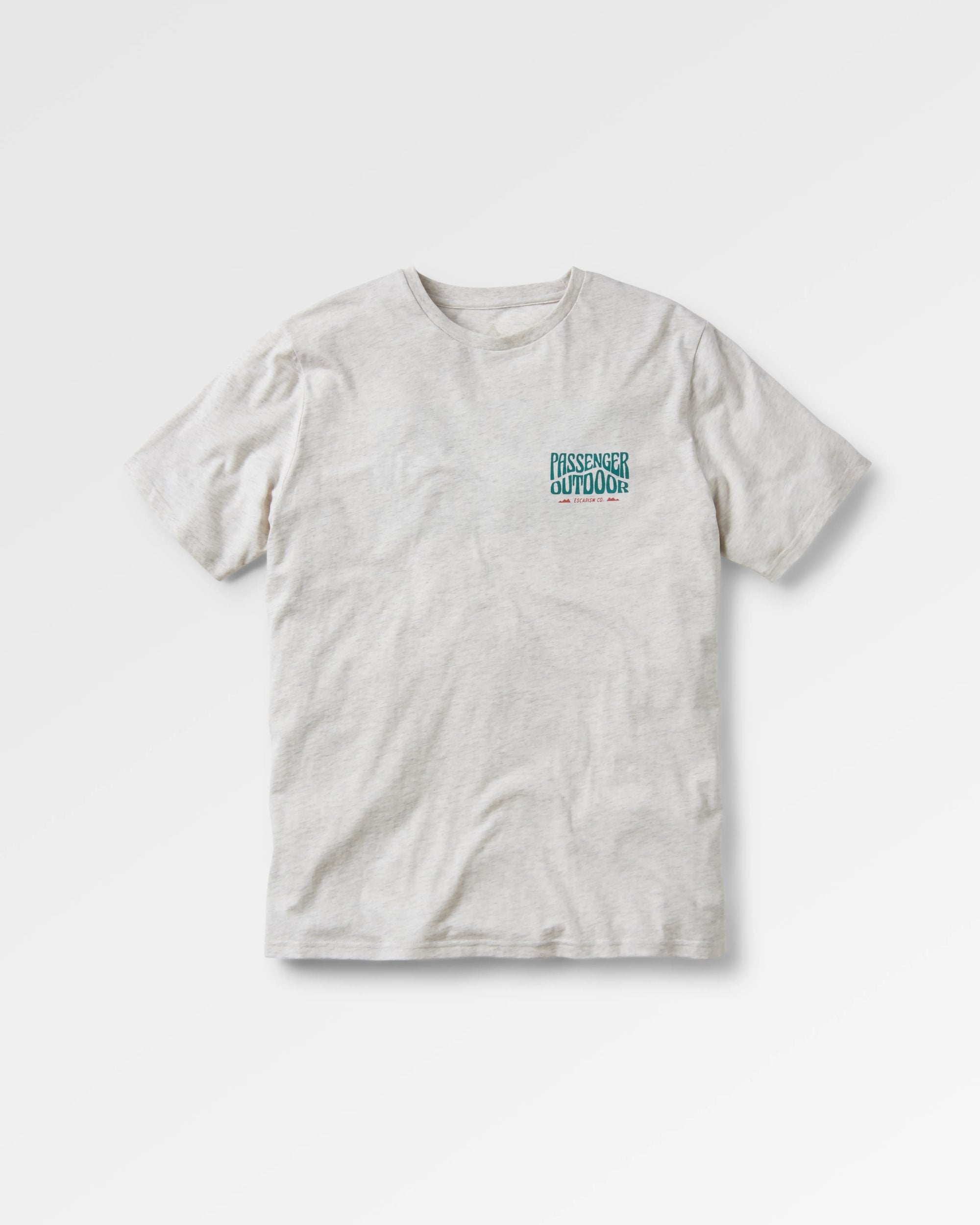 Yuca Organic Cotton T-Shirt - Birch Marl - Flatlay