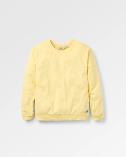 Heritage Recycled Cotton Relaxed Fit Sweatshirt - Sunlight - Flatlay