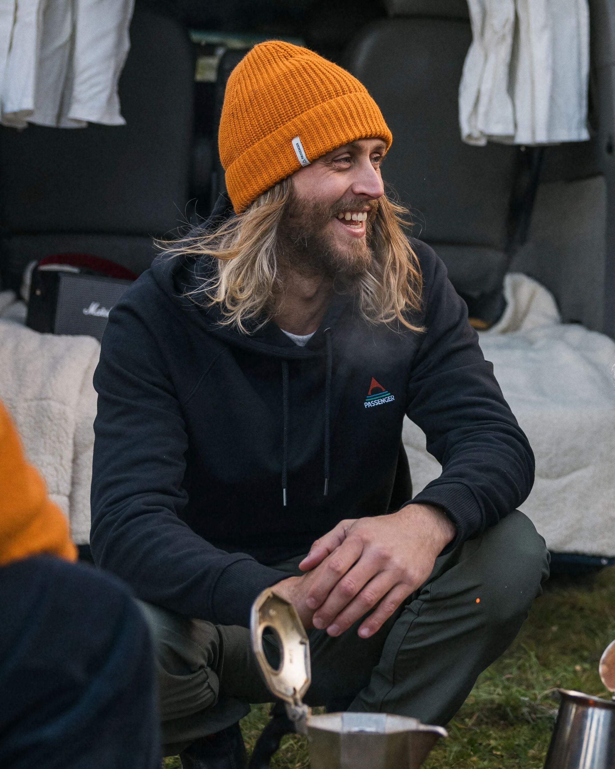 Vita Organic Cotton Hoodie - Black - Lifestyle