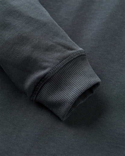 Remote Recycled Cotton Sweatshirt - Black - Flatlay