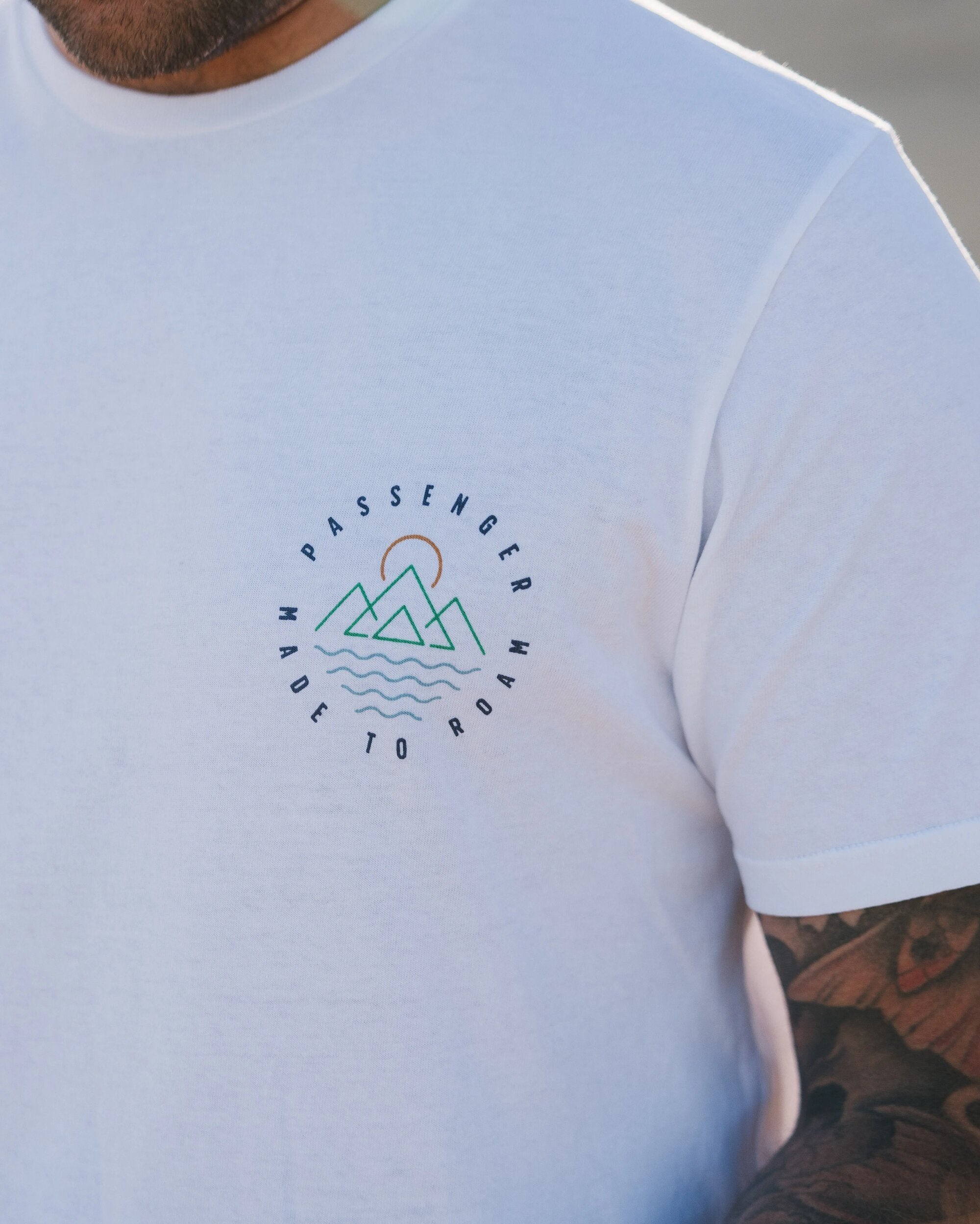 Escapism Recycled Cotton T-Shirt - White - Lifestyle