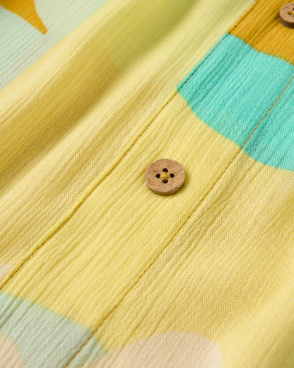 Hannah Skirt - Vista Patchwork Yellow - Flatlay