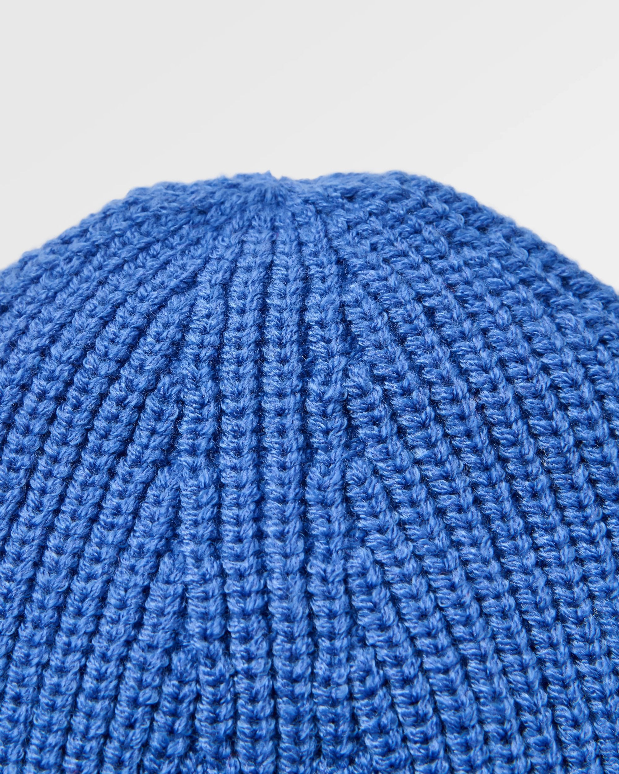 Compass Recycled Beanie - Electric Blue - Flatlay